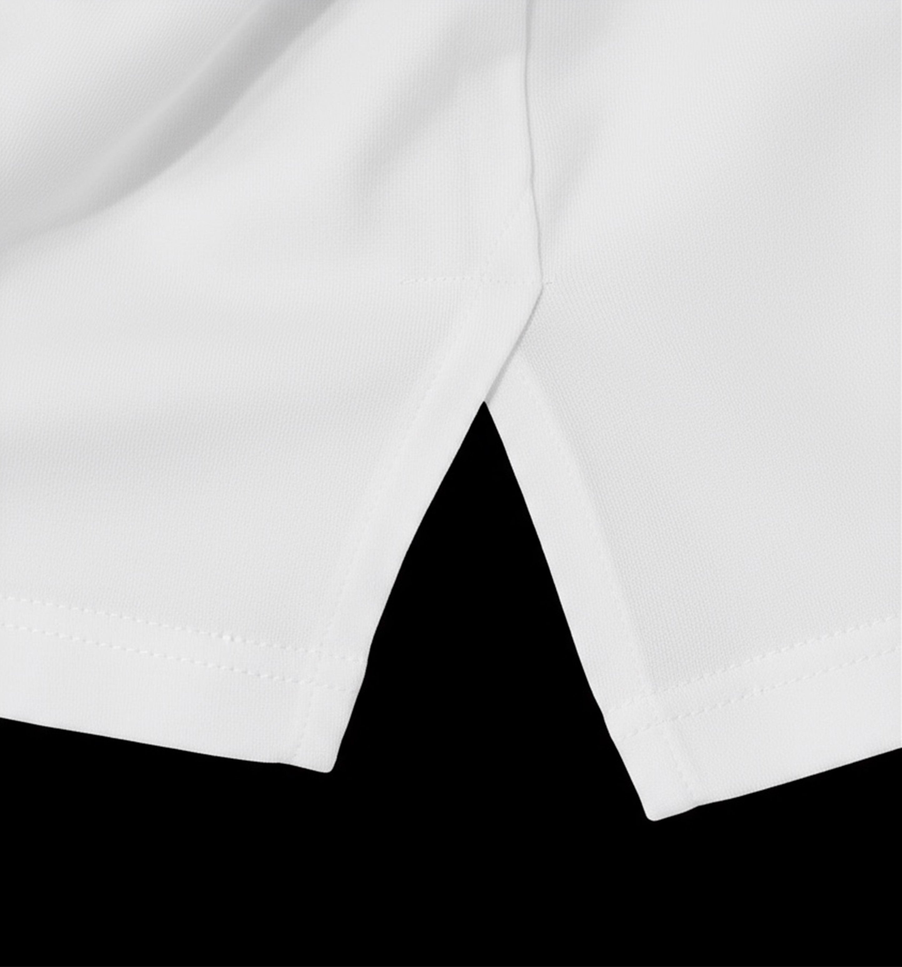 【Esther Wang】 EW Side-Slit Premium Embroidered “Have Faith” Heavyweight Cotton T-Shirt – White (Unisex)