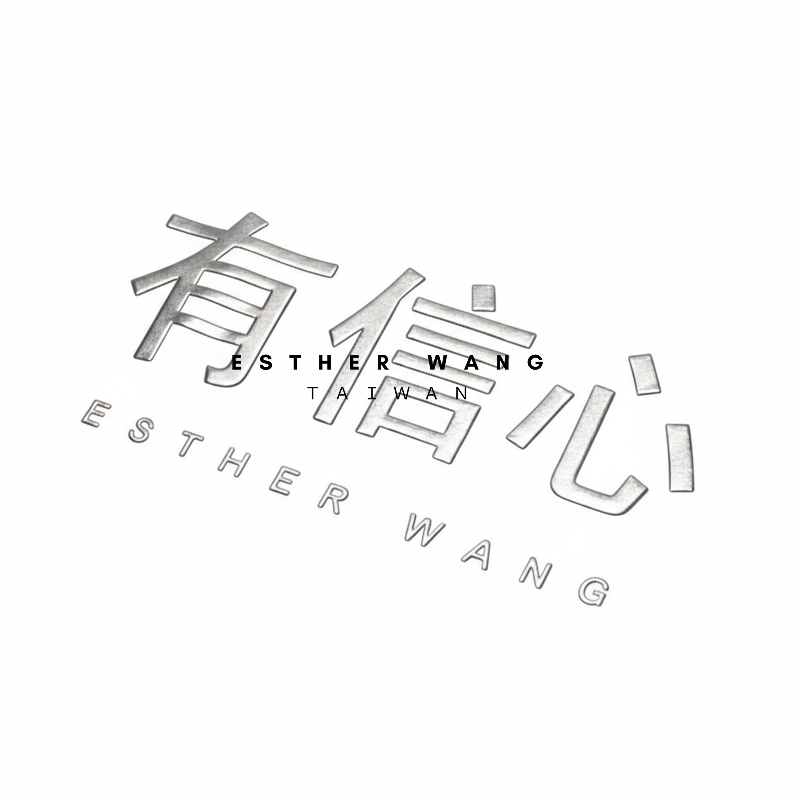 【Esther Wang】 EW Side-Slit Premium Embroidered “Have Faith” Heavyweight Cotton T-Shirt – White (Unisex)